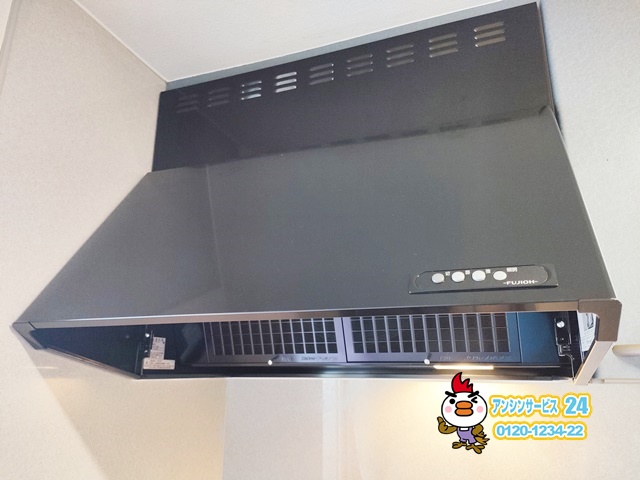 安八郡神戸町レンジフード交換工事(富士工業BDR-3HK601BK)