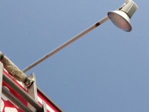 看板灯ランプ取替工事　施工後　名古屋市西区