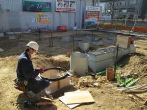 愛知県名古屋市にて、地中配管配線及びマンホール（ハンドホール）設置工事を行いました。