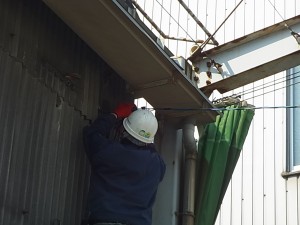 愛知県にて、架空線接続工事を行いました。