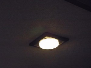愛知県にて、角型ダウンライト取替、照明器具取替工事を行いました。