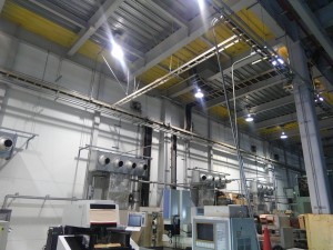 名古屋市南区にて、工場の動力設備 製作機械入れ替えに伴い配管配線電気工事を行いました。