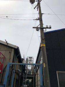 名古屋市南区にて、高圧ケーブル張替電気工事を致しました。