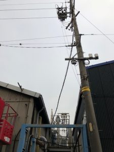 名古屋市南区にて、高圧ケーブル張替電気工事を致しました。