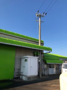愛知県津島市の工場にて、動力設備受電容量増設電気工事を行いました。