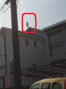 愛知県長久手市の戸建住宅にて、住宅用TVアンテナ取替電気工事を行いました。