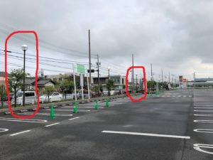 愛知県安城市にて、駐車場の街路樹照明をLED照明へ取替電気工事を行いました。