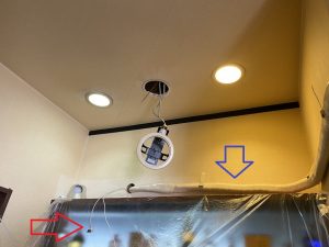 愛知県名古屋市港区の飲食店にて、エアコン電源取付工事を行いました。