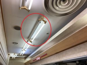 名古屋市中川区　飲食店　照明器具取替の電気工事
