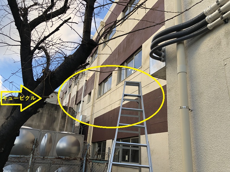 愛知県名古屋市中川区の小学校にて、ケーブル配線配管電気工事を行いました。 NO.1