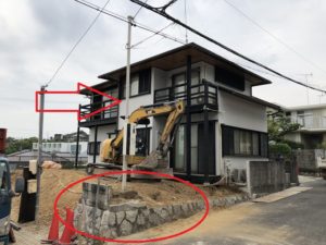 名古屋市天白区の戸建住宅にて、電気ポール移設の電気工事を行いました。