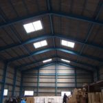 名古屋市の倉庫にて、高天井器具 水銀灯照明 取付工事のご依頼をいただきました。