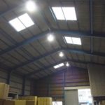 名古屋市の倉庫にて、高天井器具 水銀灯照明 取付工事のご依頼をいただきました。