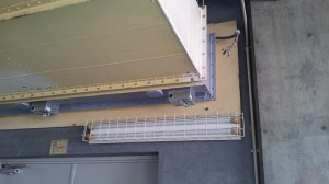 愛知県の工場にて、電気制御式ファイヤーダンパーの取替 機器接続工事のご依頼をいただきました。