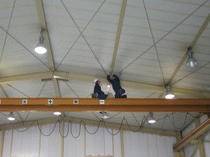 名古屋市の工場にて、高天井照明器具取替 水銀灯取替工事のご依頼をいただきました。