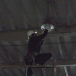 名古屋市の工場にて、高天井照明器具取替 水銀灯取替工事のご依頼をいただきました。