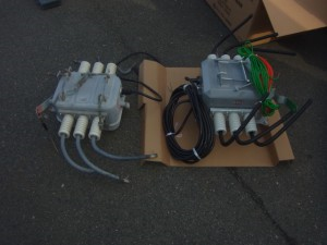 愛知県にて、高所作業 柱上取付 SOG(高圧交流気中負荷開閉器)取替工事のご依頼をいただきました。