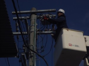 愛知県にて、柱上取付 SOG(高圧交流気中負荷開閉器)取替工事のご依頼をいただきました。