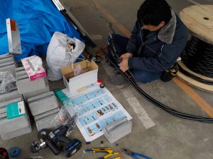 愛知県にて、キュービクル、電線の高圧電気ケーブル ケーブルヘッド端末処理工事のご依頼をいただきました。