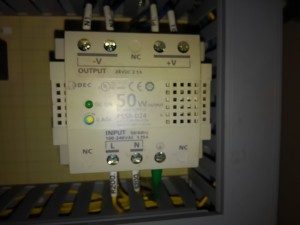 愛知県内にて、制御機器 スイッチングパワーサプライ取替工事のご依頼をいただきました。