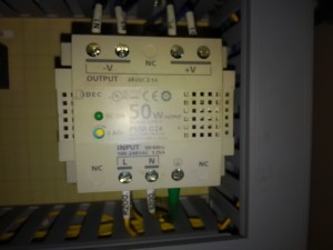 愛知県内にて、制御機器 スイッチングパワーサプライ取替工事のご依頼をいただきました。