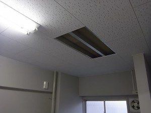 名古屋市のオフィスにて、照明器具増設 配線電気工事のご依頼をいただきました。
