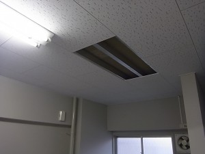 名古屋市のオフィスにて、照明器具増設 配線電気工事のご依頼をいただきました。