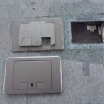 名古屋市のオフィスにて、フロアプレート取替電気工事のご依頼をいただきました。