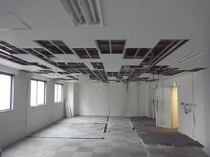 名古屋市のテナントにて、オフィス原状回復 電気配線工事のご依頼をいただきました。