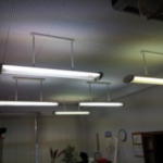 名古屋市港区のオフィスにて、逆富士型 照明器具取替電気工事のご依頼を頂きました。