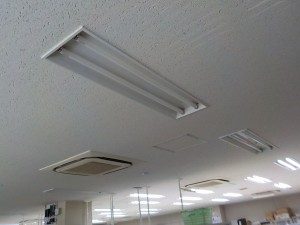 愛知県の事務所にて、LED照明器具取替電気工事を致しました。