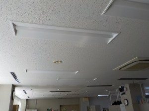 愛知県の事務所にて、LED照明器具取替電気工事を致しました。