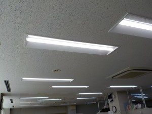愛知県の事務所にて、LED照明器具取替電気工事を致しました。